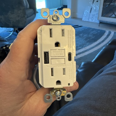 #ad #ad Leviton 15 Amp SmartlockPro Self Test GFCI Combination 24 Watt 4.8 Amp Type A $34.99