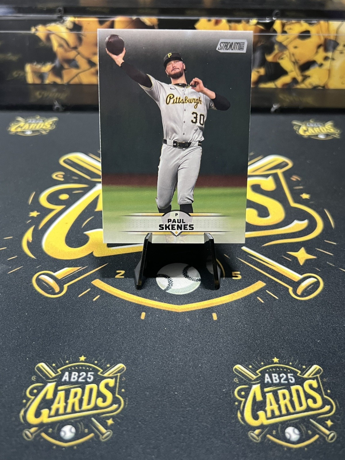 2025 Topps Stadium Club Paul Skenes Throwing a Football  #105 Pittsburgh Pirates