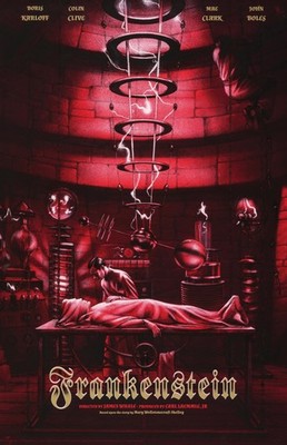Universal Monsters Frankenstein Movie Poster Matte Glossy Print Its Alive Red