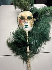 Venetian Carnevale Masquerade Mask Hand Made In Italy 2 Long