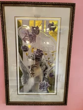 Violet Serene by Manuel Nunez Poster Art Print Framed Under Glass