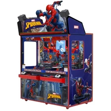 Andamiro Spider Man Coin Pusher Ticket Redemption Arcade Game - 2 Player