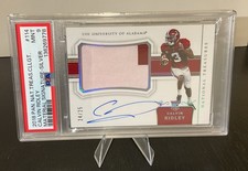 2018 National Treasures Colligent Calvin Riley Auto Silver #114 RC /25 PSA 9
