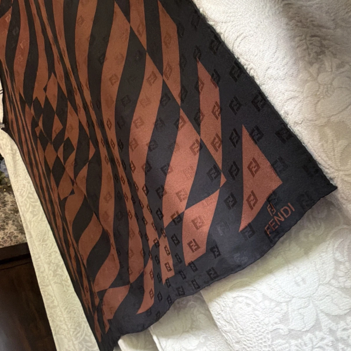 Fendi Silk Scarves & Wraps Brown for Women for sale | eBay
