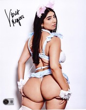 Violet Myers Signed 8x10 Photo Adult Star Authentic Autograph Beckett Witness