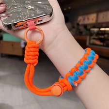 Handwoven Adjustable Mobile Phone Universal Lanyard Wrist Strap Outdoor Sports C
