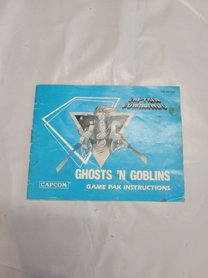 Captain Commando NES Game Instruction Manual Ghosts  N Goblins Manual Only