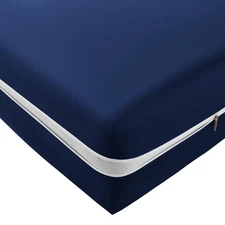 SiinvdaBZX Zipper Fitted Sheet Queen Only, Ultra-Soft Microfiber Zippered