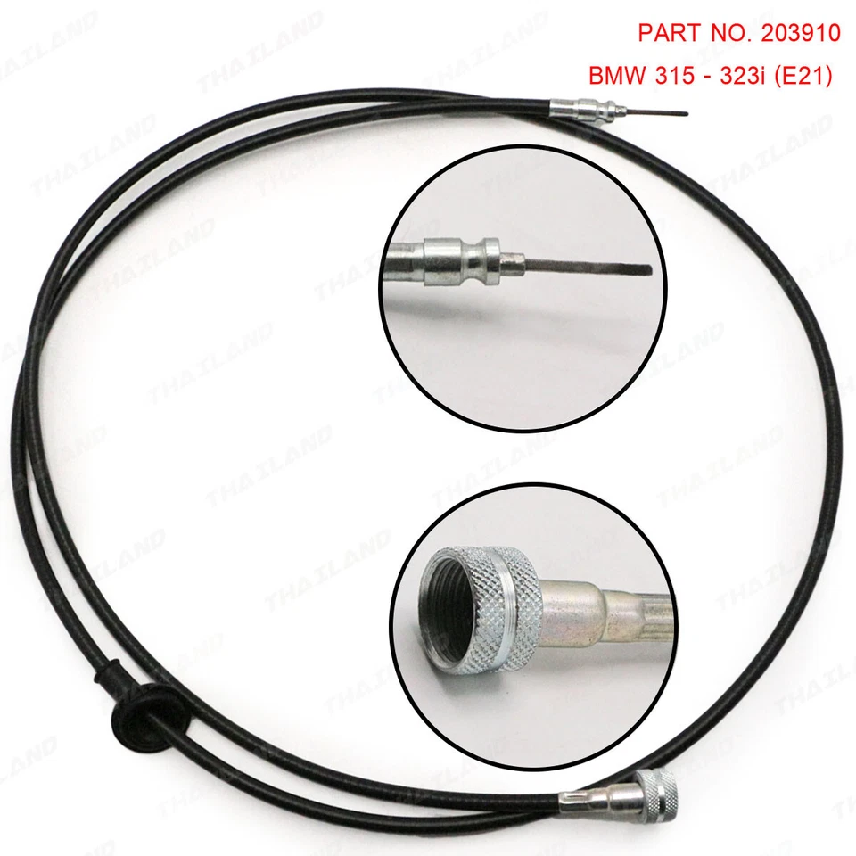 Cable velocímetro Speedo negro 5 marchas para BMW 315i - 323i E21 berlina 1975 1983 Foto 3 de 4