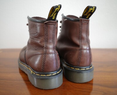 Vintage Doc Dr Martens Combat Boots Brown Women display picture 3