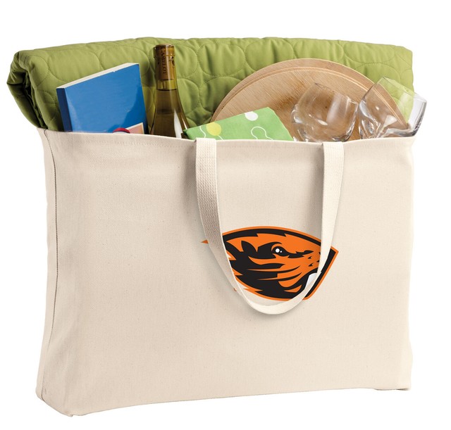 Oregon State Beavers Tote Bag LARGE Shopper Grocery or Beach Bags