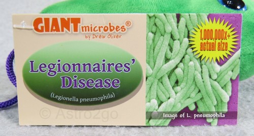 GIANT MICROBES-LEGIONNAIRES' DISEASE-Stuffed Plush Legionella Bacteria Water NEW - Picture 2 of 11