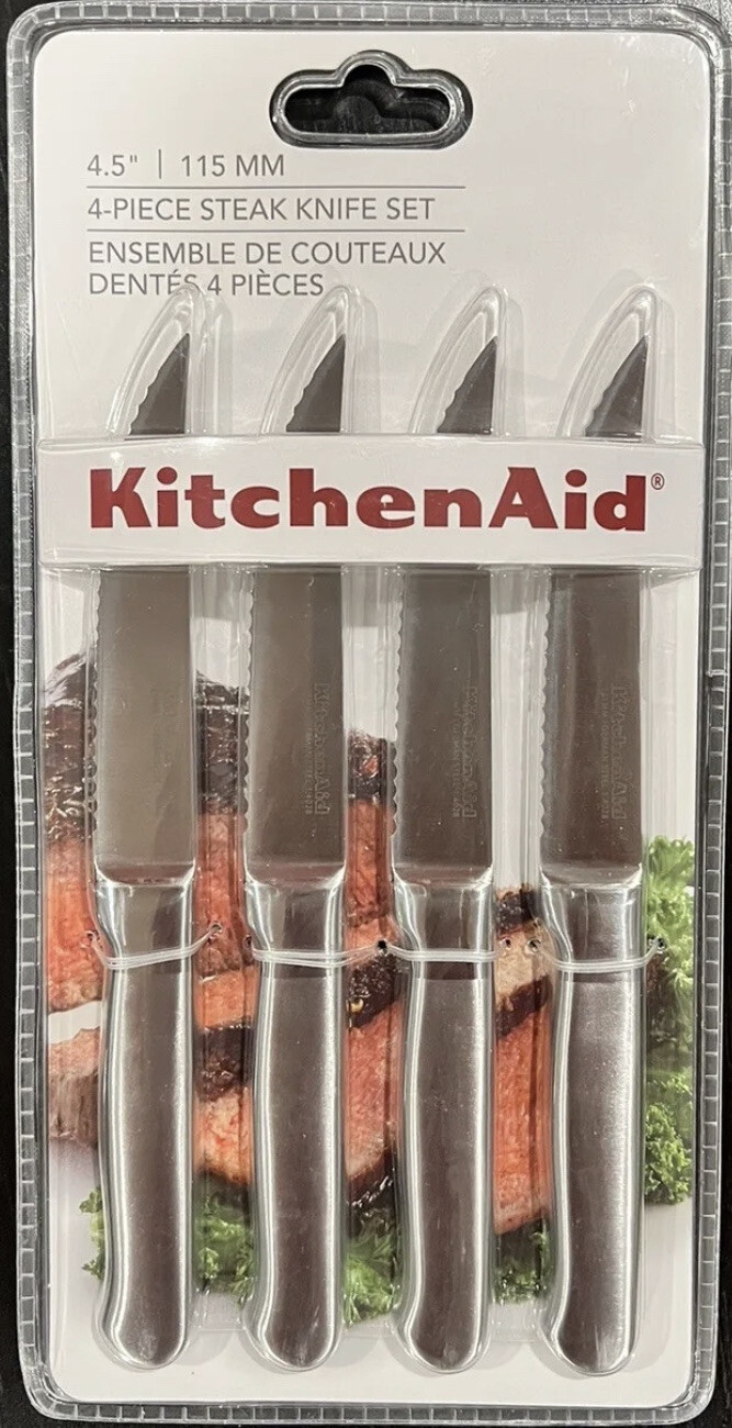 KitchenAid KKFSS4ST Classic Series Brushed Steak Knife Set (set