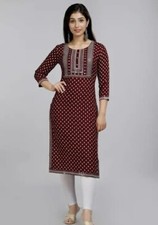 Ethnic wear fashion  maroon Kurta JAIPURI kurti code 6