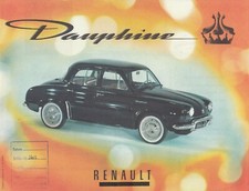 RENAULT DAUPHINE Oldtimer Limousine Prospekt Brochure Sheet Original B11x