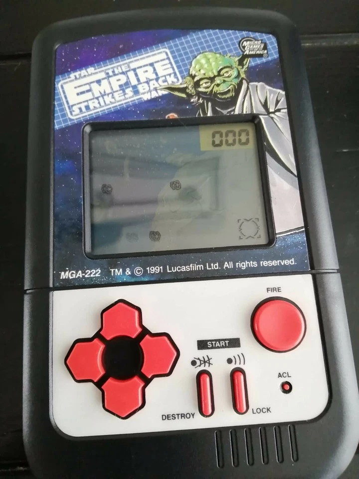 Vintage 1991 MGA Star Wars Empire Strikes Back Electronic Handheld LCD Game New Foto 2 de 4