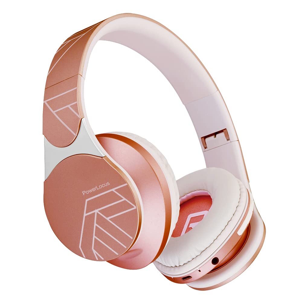 PowerLocus Over-Ear Bluetooth Headphones 40H Battery 4 EQ Modes Wireless Deep Bass Comfort Fit