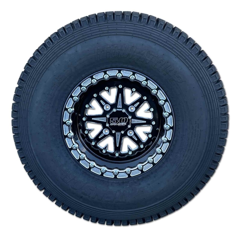 50 Caliber Racing 502 15x10 Beadlock Wheel 4x156 Polaris RZR XP1000 Pro ...