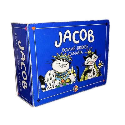 Leerverpackung Heye Jacob Kartenspiel 1992 Comic Cartoon Spielkarten Rarität - Bild 1 von 4