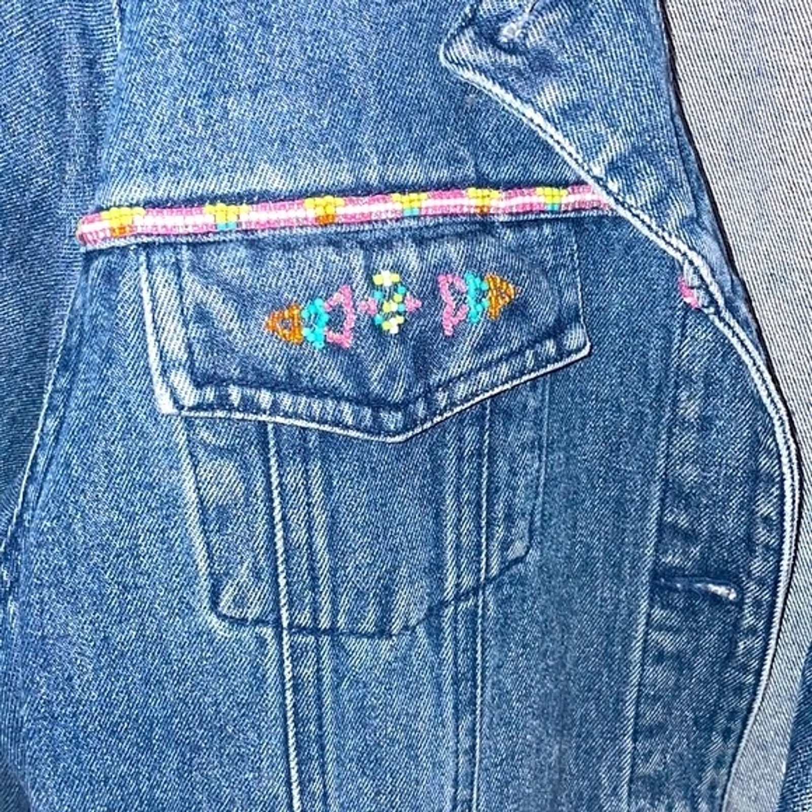 Pendleton Jean Jacket Beaded western button down … - image 5