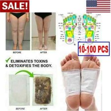 10-100 Foot Detox Pad Cleansing Patch Pain Relief Soothing Herbal Organic Unisex