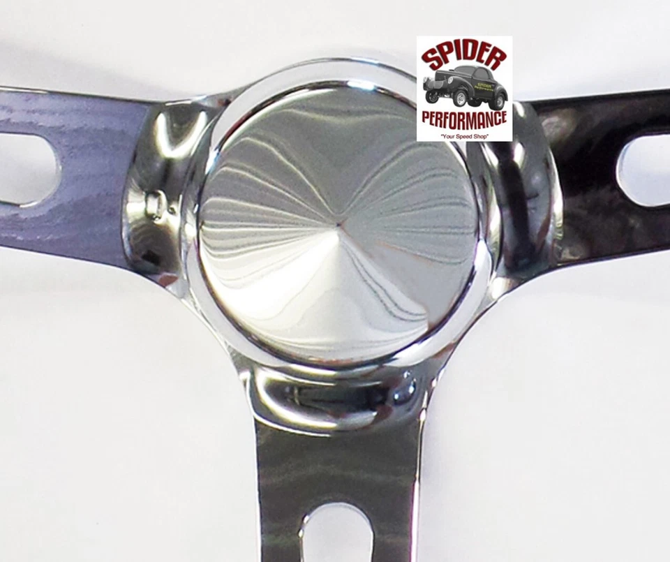 Volante AMC Rebel AMX 1968-1969 15" MUSCLE CAR CROMADO Foto 3 de 4