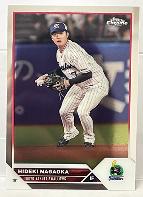 Hideki Nagaoka 2023 Topps Chrome NPB #93 Tokyo Yakult Swallows
