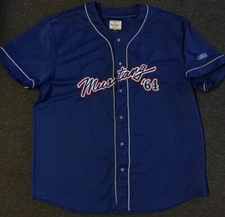 Vtg Ford Mustang Promo Baseball Jersey XXL Car Driving NASCAR Chevy Grunge 90s