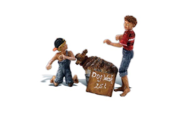 Woodland Scenics 2566 G Scale Figures You Dirty Dog HH