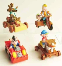 McDonald's 1990 Happy Meal Toys - Piggsburg Pigs - Complete Set 4 NEW MIB Rare