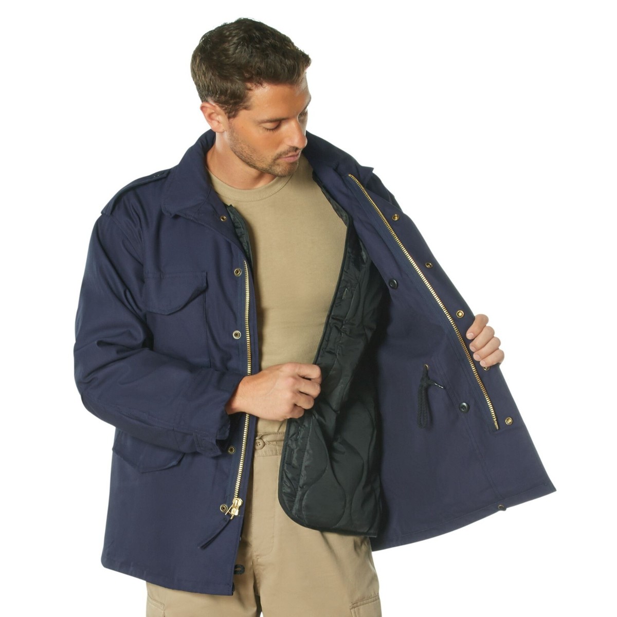 Navy Blue Military M-65 Field Coat Army M65 Jacket with Liner | eBay
