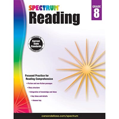 Spectrum 8th Grade Reading Workbook State Standards Reading Comprehension,