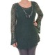 Ny Collection Trumpet-sleeve Lace Necklace Tunic Size L on Sale