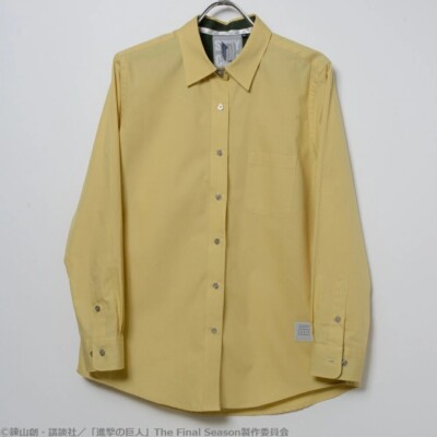 Attack on Titan Hange Zoe Casual Shirt Size L Cutaway Collar