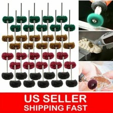 5-80PC 25mm Abrasive Wheel Buffing Polishing Pad Kit Grinding Dremel Rotary Tool