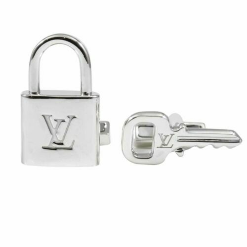 Louis Vuitton Sterling Silver Ag925 Lock&Key Cufflinks-DateCode