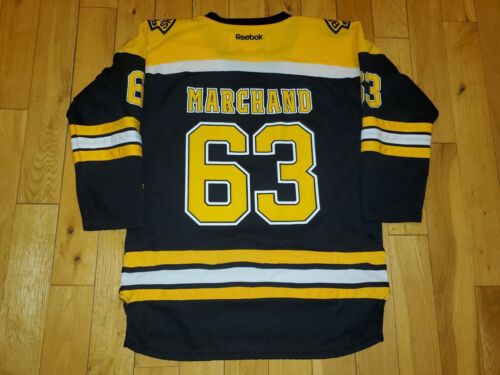 Reebok Brad Marchand BOSTON BRUINS #63 Youth NHL Hockey Team Replica JERSEY L/XL - Picture 1 of 17