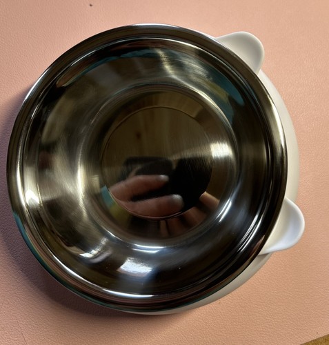 X2 Small Raised Cat Kitten Bowl With Kitty Face White, Pale Blue, Black, Green - Picture 4 of 11
