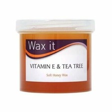 Wax It Soft Honey Wax with Vitamin E & Tea Tree Hair Removal Waxing 450g