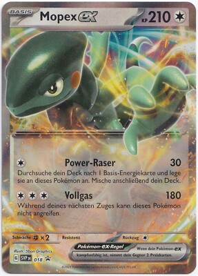 Pokémon Mopex ex Double Rare Black Star Promo SVP 018 NM Deutsch