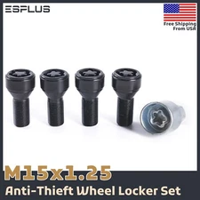 4Pc Mercedes AM-Wheel Lock Bolt M15x1.25 28 mm Shank Fit 2020-Latest GLE/GLS