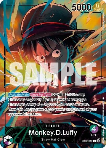Sanji EB02-054 Promo Promotion Pack EX Vol.3 One Piece Card