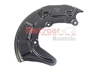 Metzger Spritzblech, Bremsscheibe Links, Vorderachse U.A. FüR Audi, VW