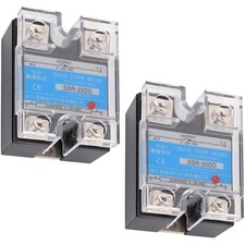 Solid State Relay SSR-25DD DC to DC Input 3-32VDC to Output 5-200VDC 25A Sing...