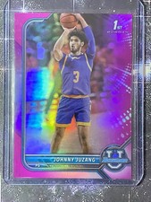2021-22 Bowman University - Johnny Juzang #47 Pink Refractor (RC)