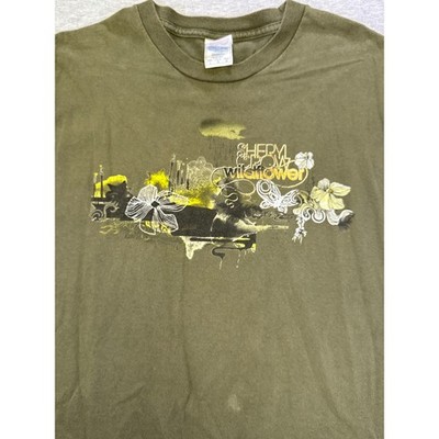 Vintage Sheryl Crow Wildflower Tour 2006 Olive Green Graphic Tee Mens Large