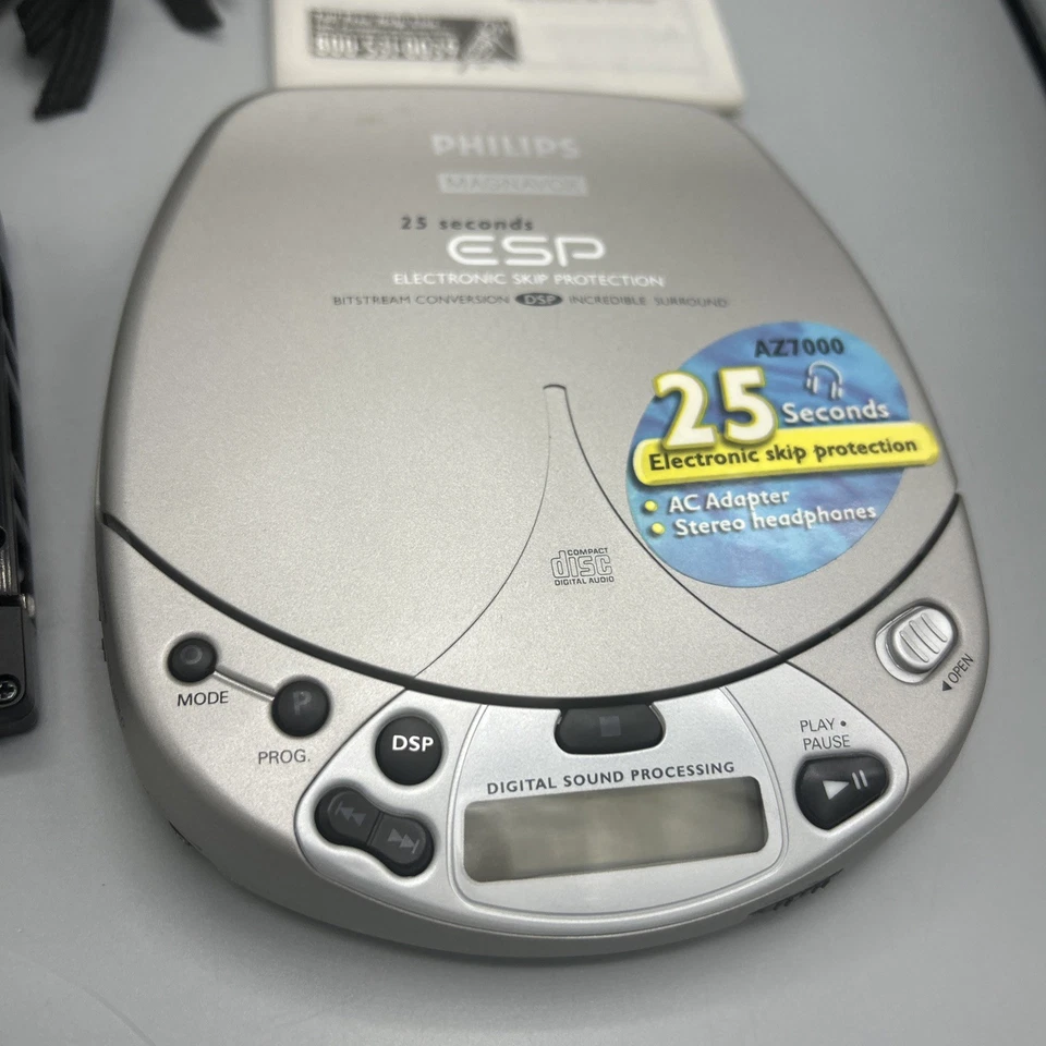 Reproductor de CD portátil Philips Magnavox 25 segundos ESP AZ7000/17 Foto 2 de 4