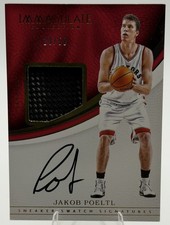 Jakob Poeltl 2016-17 Panini Immaculate RC Rookie Patch Auto 29/50 Sneaker Swatch