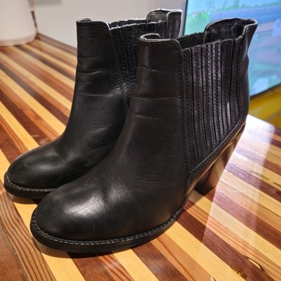 Carvela Kurt Geiger Black Leather Ankle Boots   Size EU 38