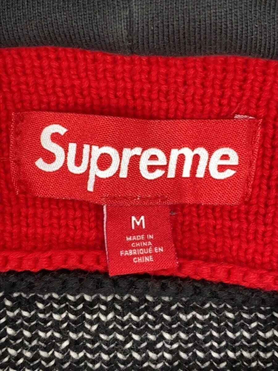 Felpa Supreme con cappuccio M cotone nero FW23 RN101837 usata